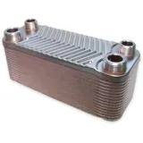 Wiltec Edelstahl Wärmetauscher 30 Platten 66 kW