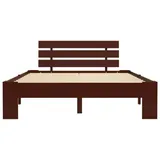 furnicato Massivholzbett 140 x 200 cm Braun