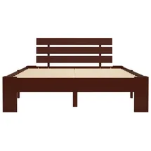 furnicato Massivholzbett 140 x 200 cm Braun