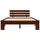 furnicato Massivholzbett 140 x 200 cm Braun