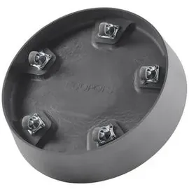 Ecopots Kunststoff-Untersetzer mit Rollen rund, Grau)