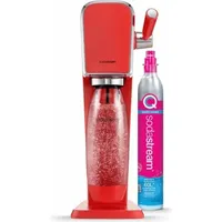 Sodastream Art mandarin red + Kunststoffflasche + CO2-Zylinder