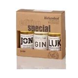 BIRKENHOF Brennerei | Tasting-Set Edition: "Special handcrafted 02" - JON Rum, LUK Vintage Korn, Gentle66 Gin | (3 x 0,05l )