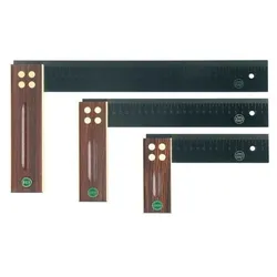 Ece Winkel Schenkel-L.250mm gelaserte mm-Skala Palisanderholz