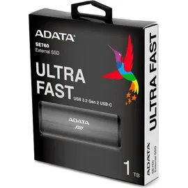 A-Data SE760 1 TB USB-C 3.2 grau ASE760-1TU32G2-CTI