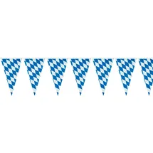 amscan® Wimpelkette Bayern 400 x 26 cm Blau/Weiß