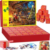 Luxuskollektion Adventskalender Puzzle 1008 Teile Weihnachtspuzzle 24 Tage Countdown