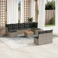 Festnight Gartenlounge Outdoor XXL mit Stauraum Rattan Garten Loungemöbel Set Groß Ecklounge Garten Lounge Sofa Polyrattan Gartensofa Terrassenmöbel Ecksofa Terrasse Gartenmöbel