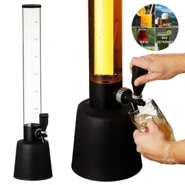 Cepewa Biersäule mit Zapfhahn - transparent|schwarz