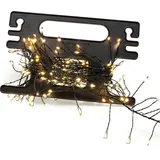 konstsmide christmas LED Lichterkette Micro Büschel 4 m Bernsteinfarben Grün