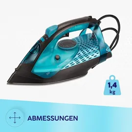 MPM MZE-29 Dampfbügeleisen Blau/Schwarz