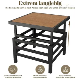 XDOVET Gartenlounge-Set 7-tlg. Grau