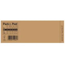 PACK'N POST Versandtasche 440+100x590+80 mm braun 30117416 150ST