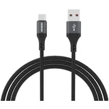 DUDAO USB-A auf USB-C 1,2 m Schwarz