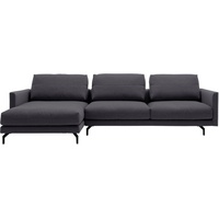 hülsta sofa Ecksofa hs.414 grau|schwarz 300 cm x 91 cm x 172 cm