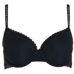 Tommy Hilfiger für Damen. UW0UW04546 Navyfarbener Spitzen-BH (75B), Heimtextilien, Nylon, Marine