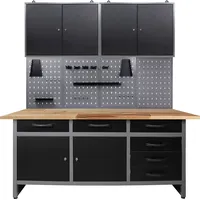 Ondis24 Lochwand Metall 160 cm grau/schwarz ohne Bestückung