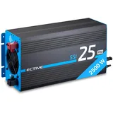 Ective SSI 25 PRO 2500W/12V Sinus-Wechselrichter mit Netzvorrangschaltung, Ladegerät und Laderegler