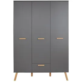 VCM Kinderkleiderschrank MatsBaby 130 x 60 cm grau
