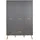 VCM Kinderkleiderschrank MatsBaby 130 x 60 cm grau