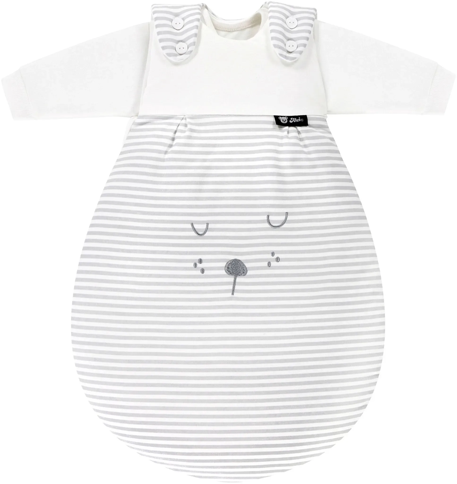 Alvi BABY-MÄXCHEN 3-tlg. Ganzjahresschlafsack 2.5 TOG, grau, 62