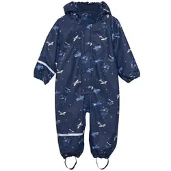 CeLaVi Regenoverall mit Fleece Pageant Blue, 110 cm