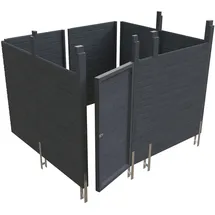 SKANHOLZ Abstellraum zum Unterbau C8 bis 550 cm schiefergrau