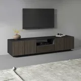 INOSIGN »Vega,Lowboard,TV Board,TV Schrank,220 cm«, mit 4 Türen und 1 Schublade,Fronten mit Rillen-Optik
