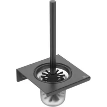 Ideal Standard Alu+ WC-Bürstengarnitur, BD593XG Silk Black, Wandhängend