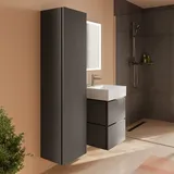 Hansgrohe Xilesa E Hochschrank, 400⁄350, Türanschlag links, 400x350x1650mm, 54287760, Farbe: Schiefergrau Matt