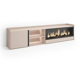 SKRAUT HOME Lowboard 212x50x35 cm Beige Holzwerkstoff