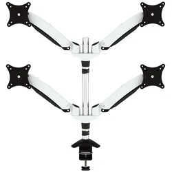 JENIMAGE FD420TK-Tischhalterung - 4 Monitore Neigen -90 bis +85 Grad Drehen 180 Grad Schwenken 360 Grad fuer 15 bis 27 Zoll