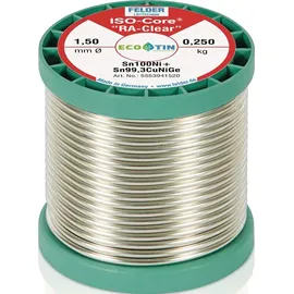 Felder Lötdraht ISO-Core® RAClear 250g Sn100Ni+ FELDER