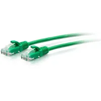 C2G 7,6 m Cat6a ungeschirmtes (UTP) flaches Ethernet Patchkabel mit Rastnasenschutz – grün