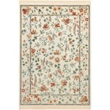 NOURISTAN Teppich »Orient Flowers«, rechteckig, Orientalisch mit Fransen, Orient, Wohnzimmer, Schlafzimmer, Esszimmer, beige