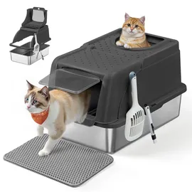Songmics Katzentoilette XL Weiß