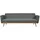 SalesFever Schlafsofa Strukturstoff 3-Sitzer Grau