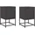 vidaXL Nachtschrank 2 Stk. 36 x 39 x 60,5 cm Schwarz