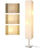 LALISU Stehlampe Papier Lampe Moderne Stehlampen mit Lampenschirm, Stehlampe für für Wohnzimmer Mit Fußschalter, Schlafzimmer und Arbeitszimmer (White-02)