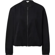 s.Oliver Sweat-Blouson mit Gummibündchen - schwarz - 42