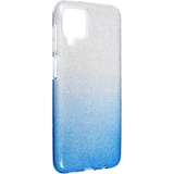 König Design Handyhülle für Samsung Galaxy A12 Schutzcase Cover Bumper Schale Glitzer Blau (Galaxy A12), Smartphone Hülle, Blau