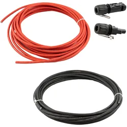 30m Solarkabel mit 2x Solar-Kupplungsstecker und 2x Solar-Kupplungsbuchse