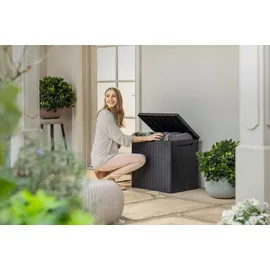 KETER Garten Aufbewahrungsbox City 113 L 5360 x 890 cm Grau