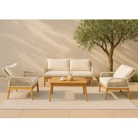 MCW Gartenlounge Set 4-tlg. Creme