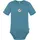 normani Outdoor Sports Baby Merino Body Kurzarm Tauranga in Blau | Gr.: 98