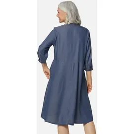 GOLDNER Blusenkleid Hemdblusenkragen Blau 50