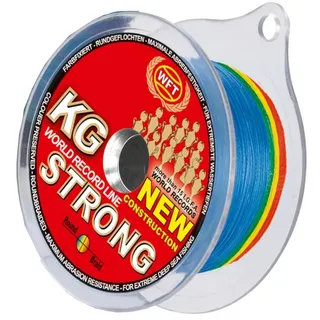 WFT KG Strong Multicolor 0,22mm 32kg - 540m geflochtene Schnur zum Hochseeangeln, Meeresschnur für Multirollen, Angelschnur für Norwegen