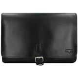 Mika Aktentasche Leder 40 cm schwarz