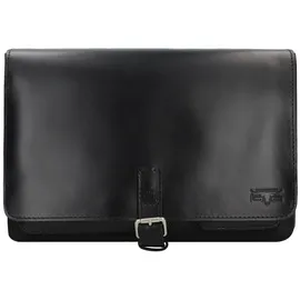 Mika Aktentasche Leder 40 cm schwarz