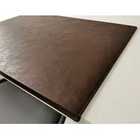 Profi Mats Schreibtischunterlage PM Gewinkelt in Lora Kunst Leder 60cm x 38cm Dunkel Braun